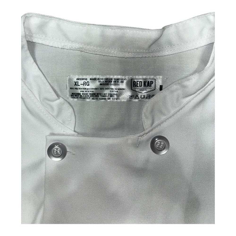 RED KAP White Double-Breasted Chef Jacket - Picture 5 of 9